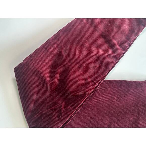 American Eagle Hi-Rise Jegging Jeans Size 2 Long Burgundy Corduroy nwt - Picture 4 of 5